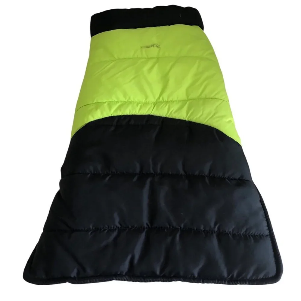 Great Choice Quilted Dog Puffer Yellow Black/ Vest Jacket Size Medium